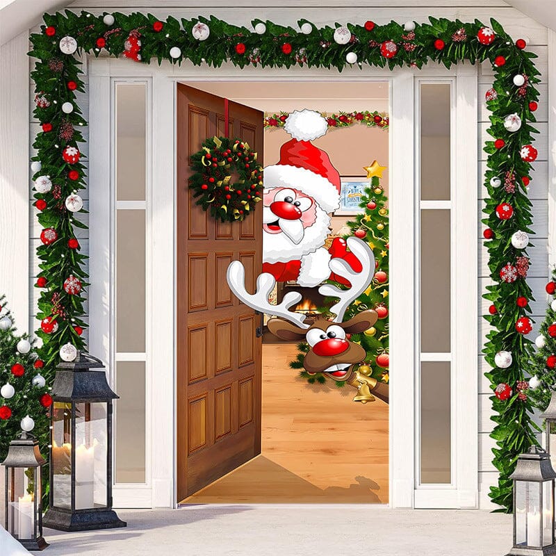 Decorazione per porta d'ingresso di Natale 2023