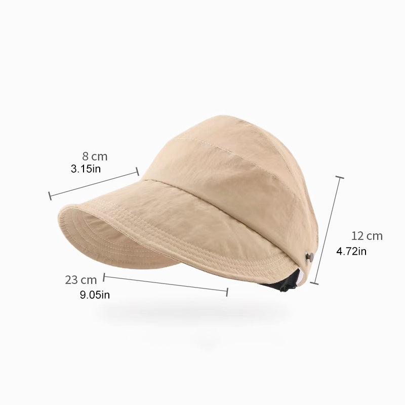 Cappello da sole con cappuccio cavo con protezione UV