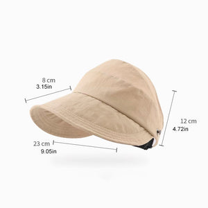 Cappello da sole con cappuccio cavo con protezione UV