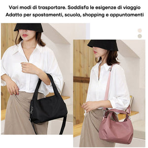 Borsa a tracolla in tela alla moda