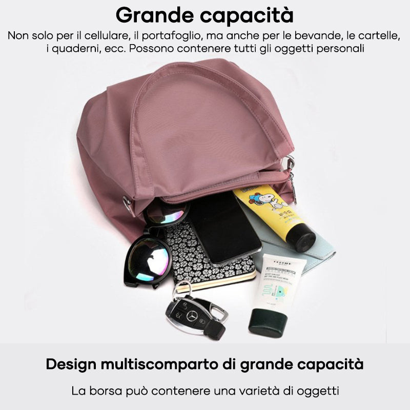 Borsa a tracolla in tela alla moda