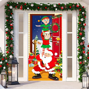 Decorazione per porta d'ingresso di Natale 2023