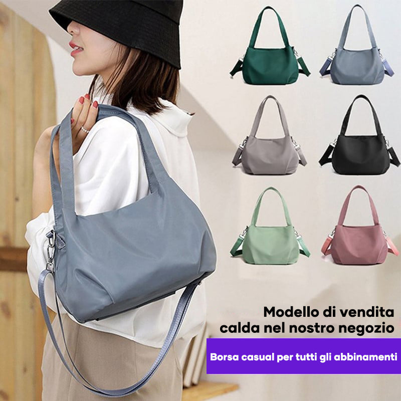 Borsa a tracolla in tela alla moda