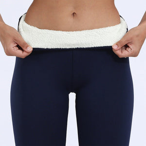 Leggings invernali in sherpa