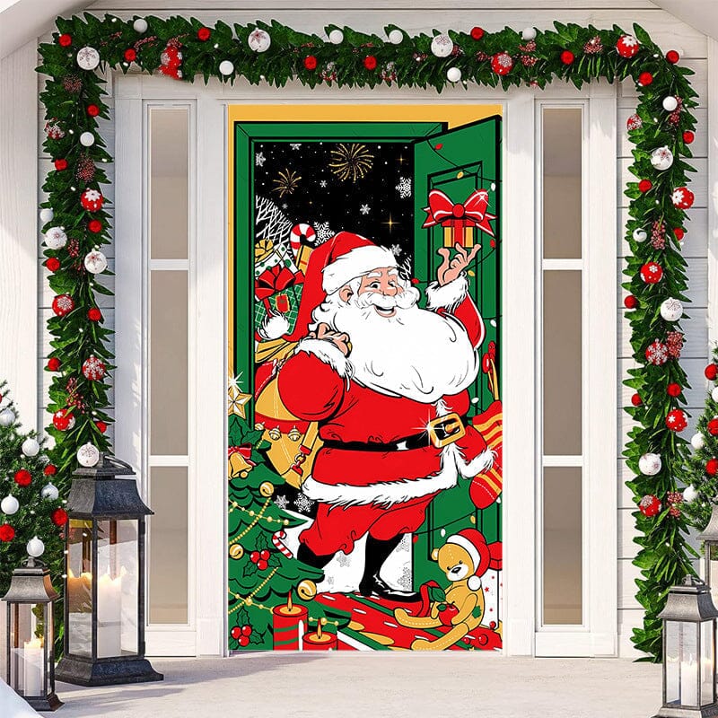 Decorazione per porta d'ingresso di Natale 2023