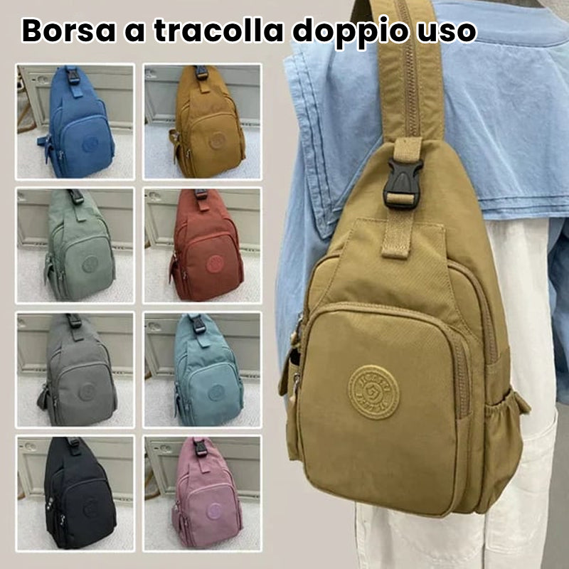 Zaino doppio uso 2 in 1 da donna