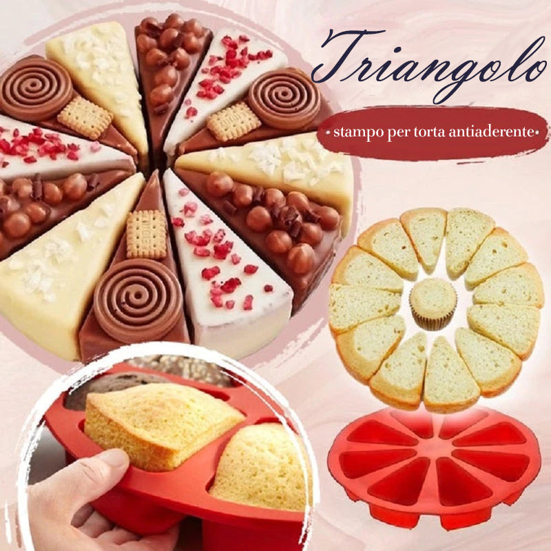 Stampo per torta triangolare in silicone antiaderente