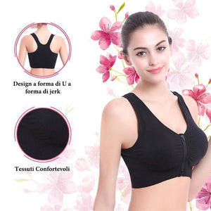 Reggiseno comfort con cerniera magica