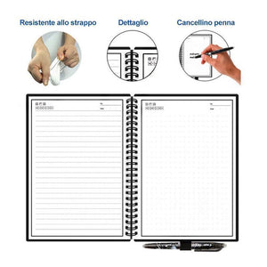 Taccuino riscrivibile intelligente - Uso illimitato di smart notebook