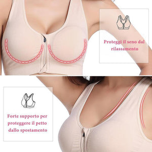 Reggiseno comfort con cerniera magica