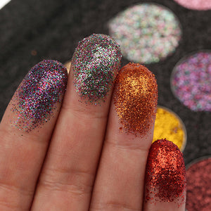 Palette di ombretti glitterati