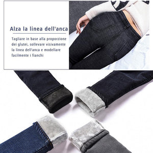 Jeans caldi da donna (elasticità/Vestibilità slim)