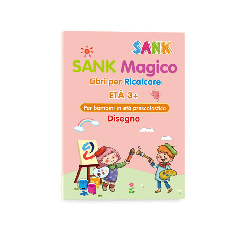 SANK®Quaderno di pratica della scrittura a mano magica （italoiano,taglia larga）