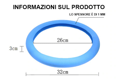 Copertura Volante Per Auto, Universale Adatta A Volanti Di 14,5-15 Pollici  In Tessuto A Maglia, Accessori Per Volante Traspirante E Antisdrucciolevole  Adatti A Tutte Le Stagioni