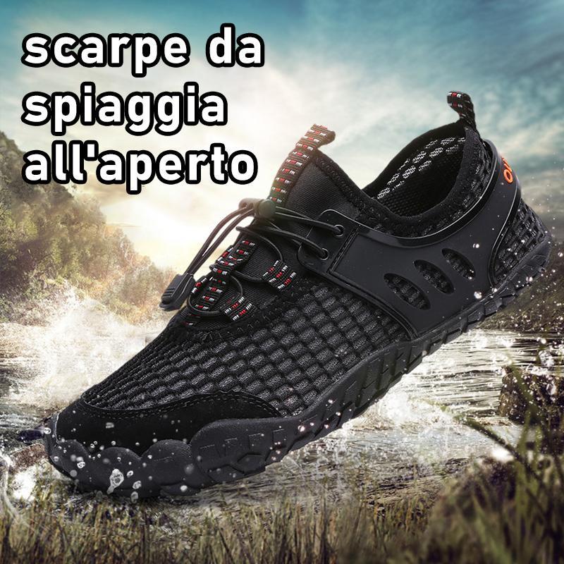 Scarpe Da Uomo A Piedi Nudi All'aperto Da Spiaggia