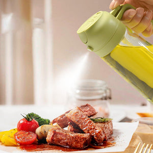 Spruzzatore e dispenser per olio in vetro 2 in 1