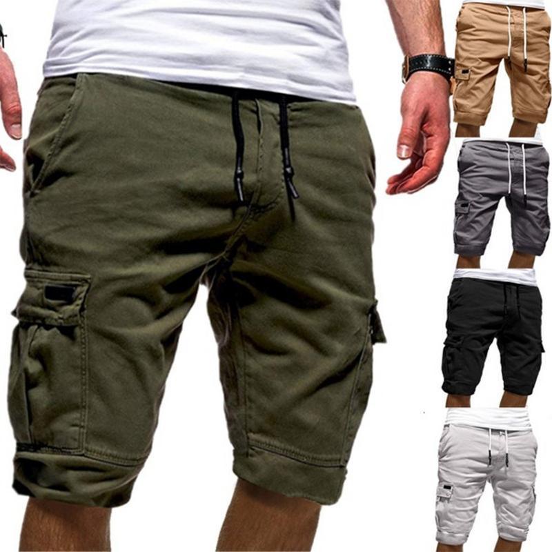 Pantaloncini sciolti con tasche grandi da uomo