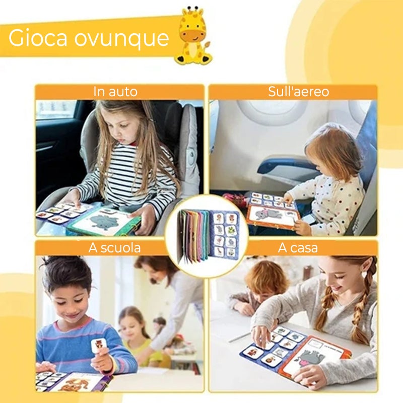 Libro educativo occupato per il bambino per sviluppare capacità di apprendimento