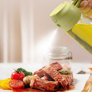 Spruzzatore e dispenser per olio in vetro 2 in 1