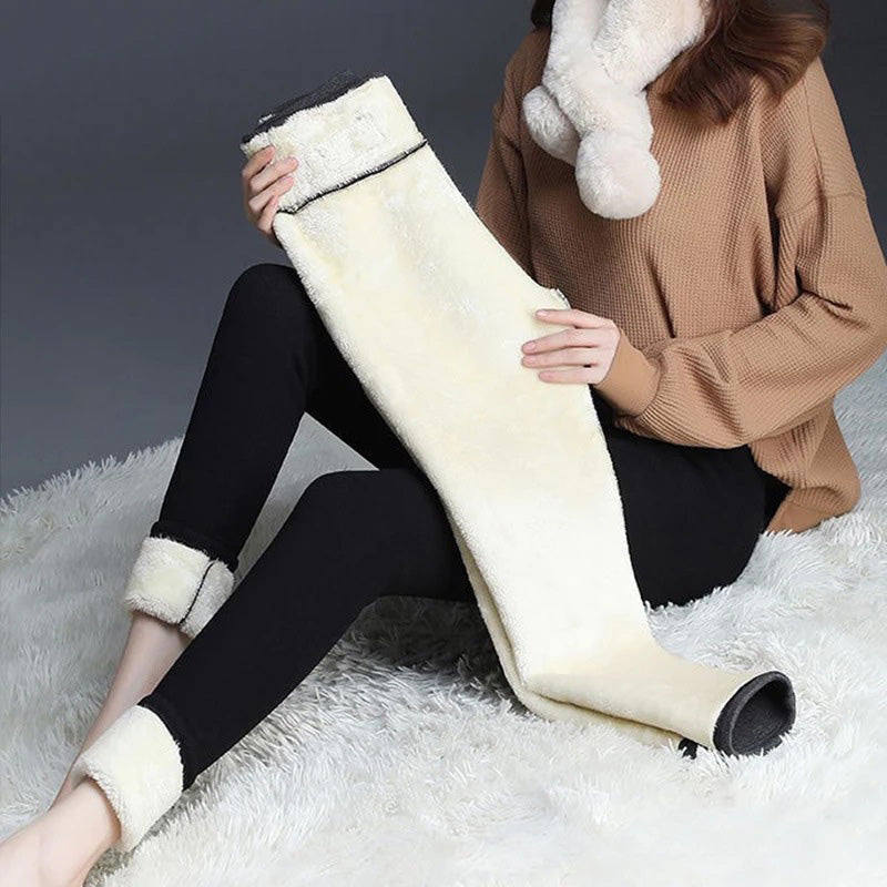 Leggings invernali in sherpa