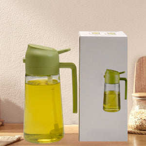 Spruzzatore e dispenser per olio in vetro 2 in 1