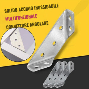 🔧Connettore angolare universale per mobili in acciaio inox(10pcs)