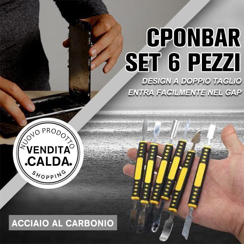 Set da 6 pezzi con piede di porco in metallo