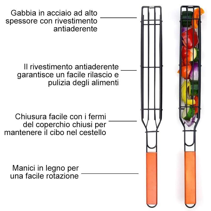 Cestini riutilizzabili per grigliate