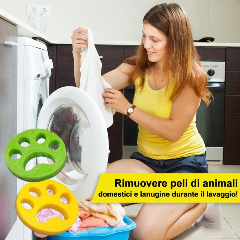 Rimozione dei peli di animali domestici per il lavatrice