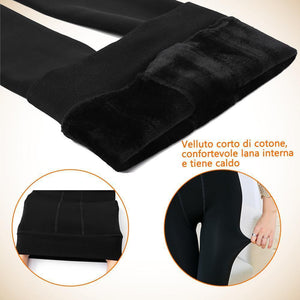 Caldi pantaloni attillati  invernali da donna - leggings sottili