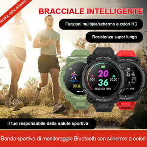 Braccialetto intelligente con contapassi sportivo con controllo touch impermeabile con schermo a colori