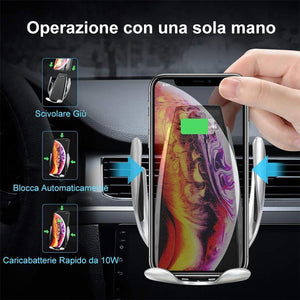 Clip Magica Caricabatterie Per Auto Wireless Ultra Veloce A Infrarossi