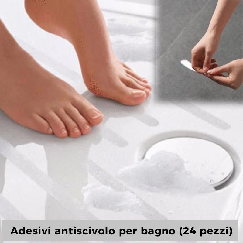 Adesivi antiscivolo per bagno (24 pezzi)