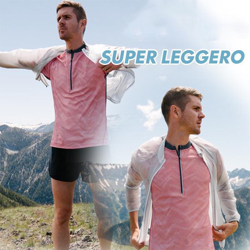 Giacca a vento impermeabile leggera e anti-UV, unisex