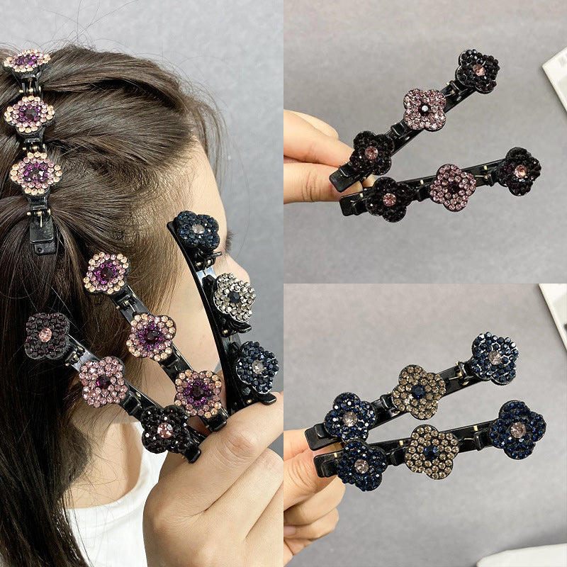 Clip per Capelli a Tre Lati di Fiori