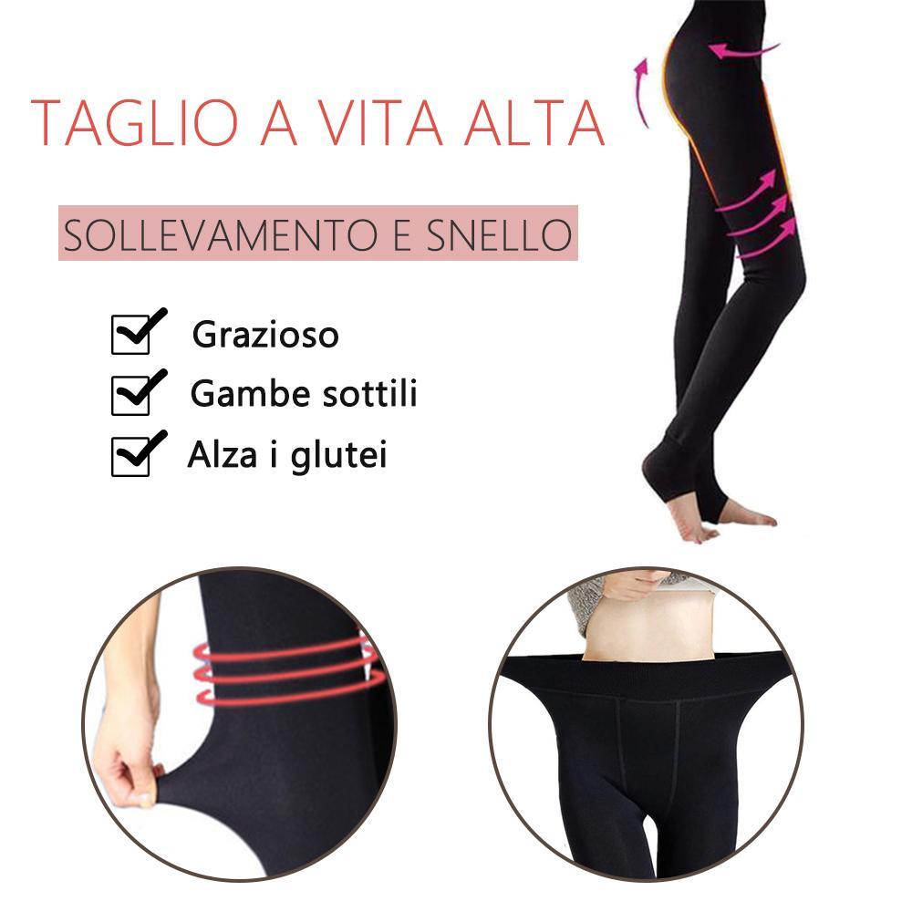 Caldi pantaloni attillati  invernali da donna - leggings sottili