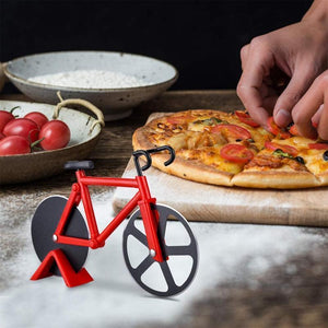 Tagliapizza a Forma di Bicicletta/Moto in Acciaio Inox