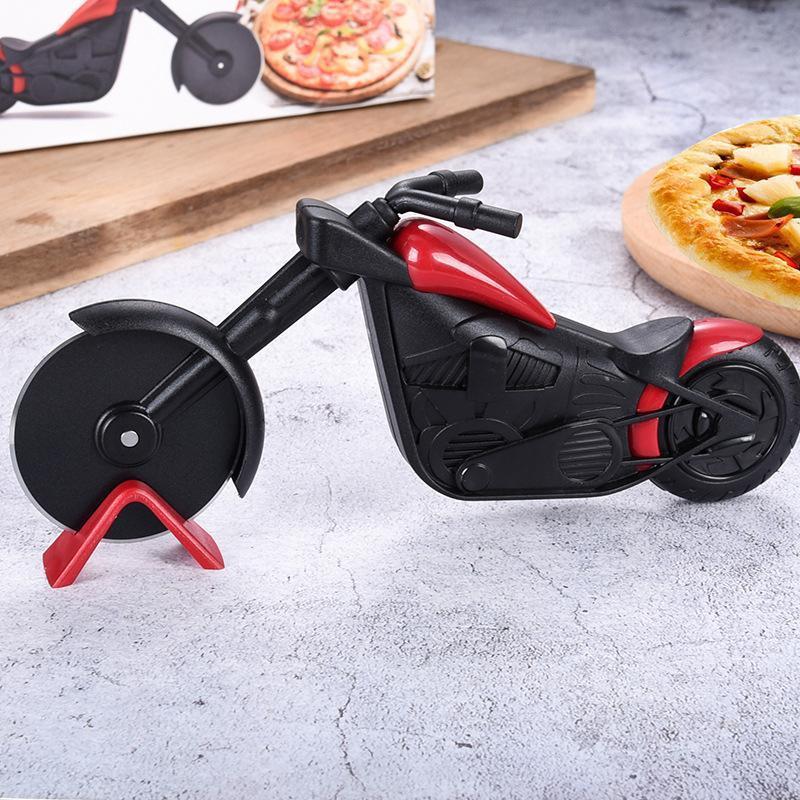 Tagliapizza a Forma di Bicicletta/Moto in Acciaio Inox