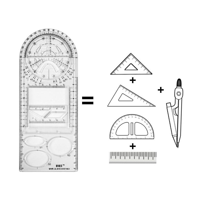 Righello geometrico multifunzionale