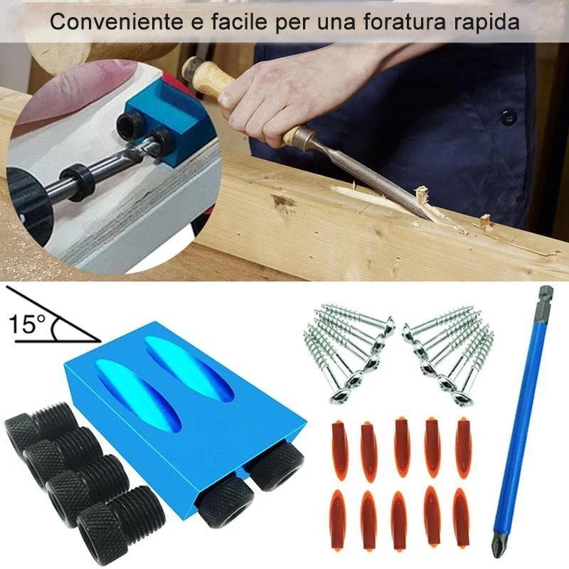 posizionatore foro obliquo