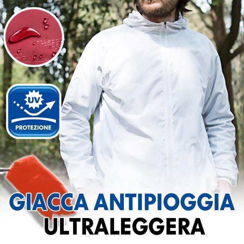 Giacca a vento impermeabile leggera e anti-UV, unisex