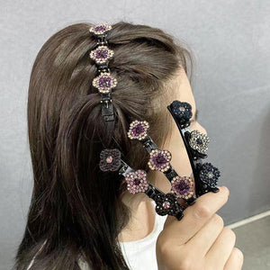 Clip per Capelli a Tre Lati di Fiori