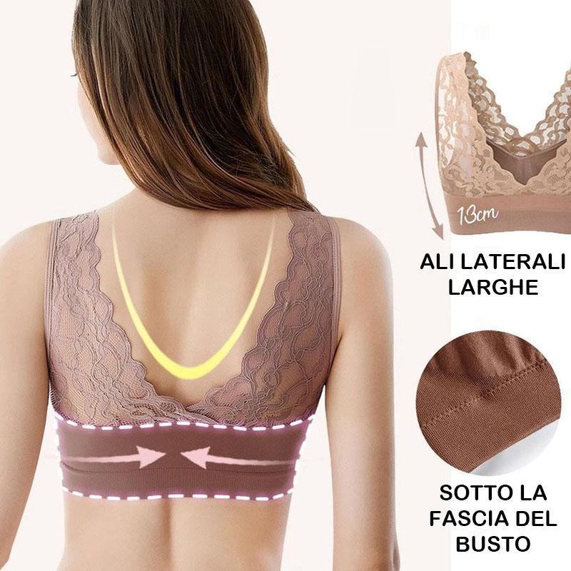 Reggiseno sportivo in pizzo traspirante