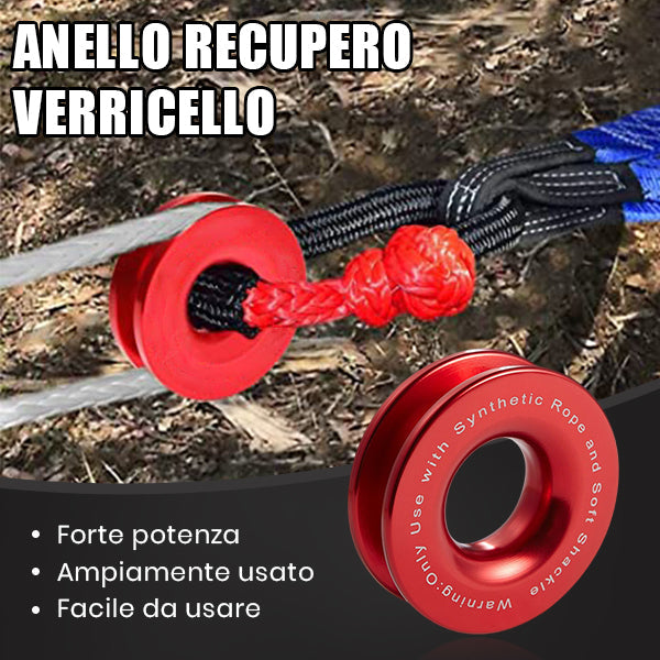 Anello di recupero per verricello