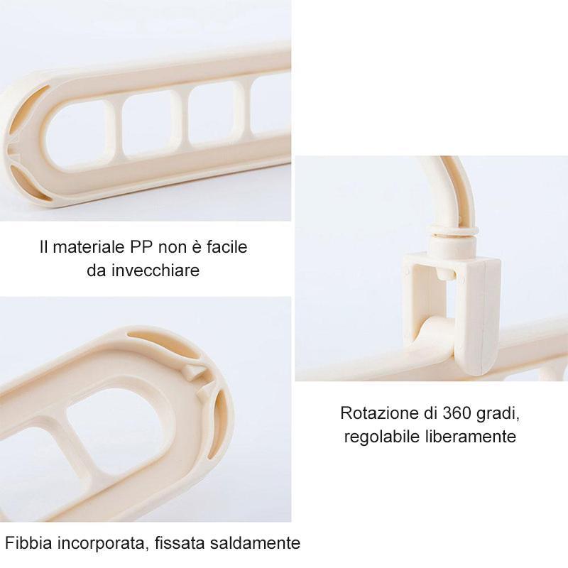 Appendiabiti ruotabile piegevole & anti-scivolo