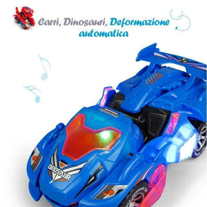 Auto a deformazione dinosauro a LED (Colore casuale)