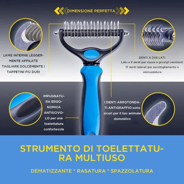 Strumento per la toelettatura Pet Pro