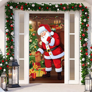 Decorazione per porta d'ingresso di Natale 2023