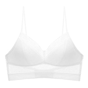 Reggiseno Senza Schienale Fiore Pizzo Design a Forma di U