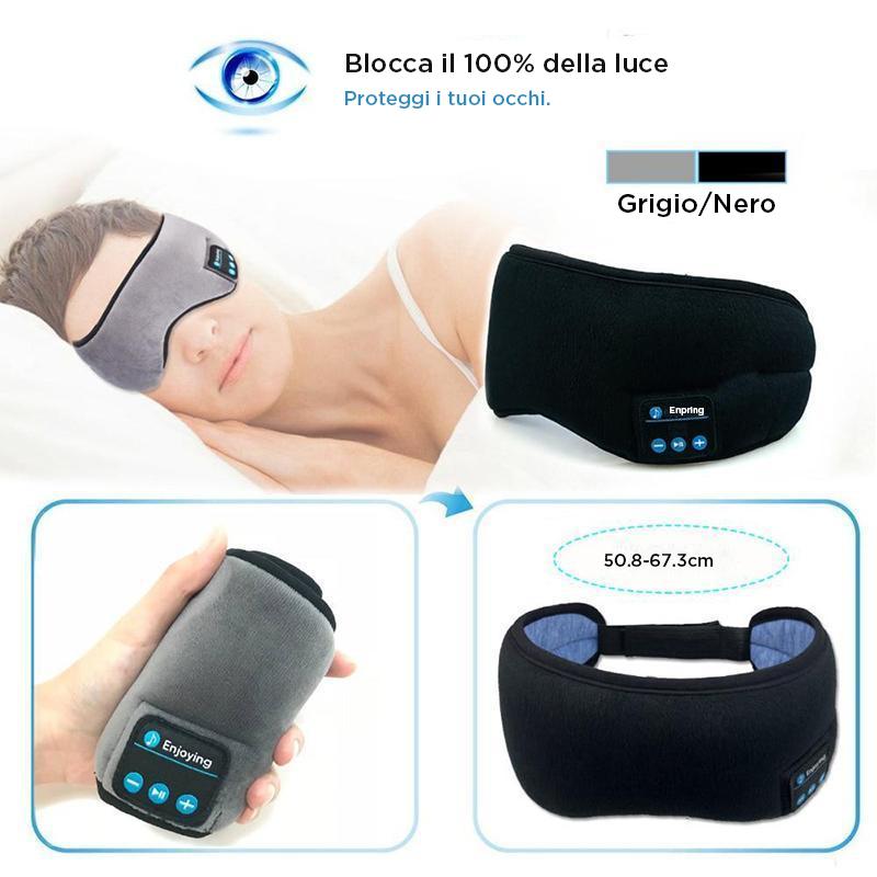 Maschera per dormire con auricolare bluetooth